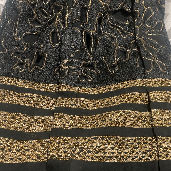 Black and Gold Sheer Kimono - Picture 6 of 6